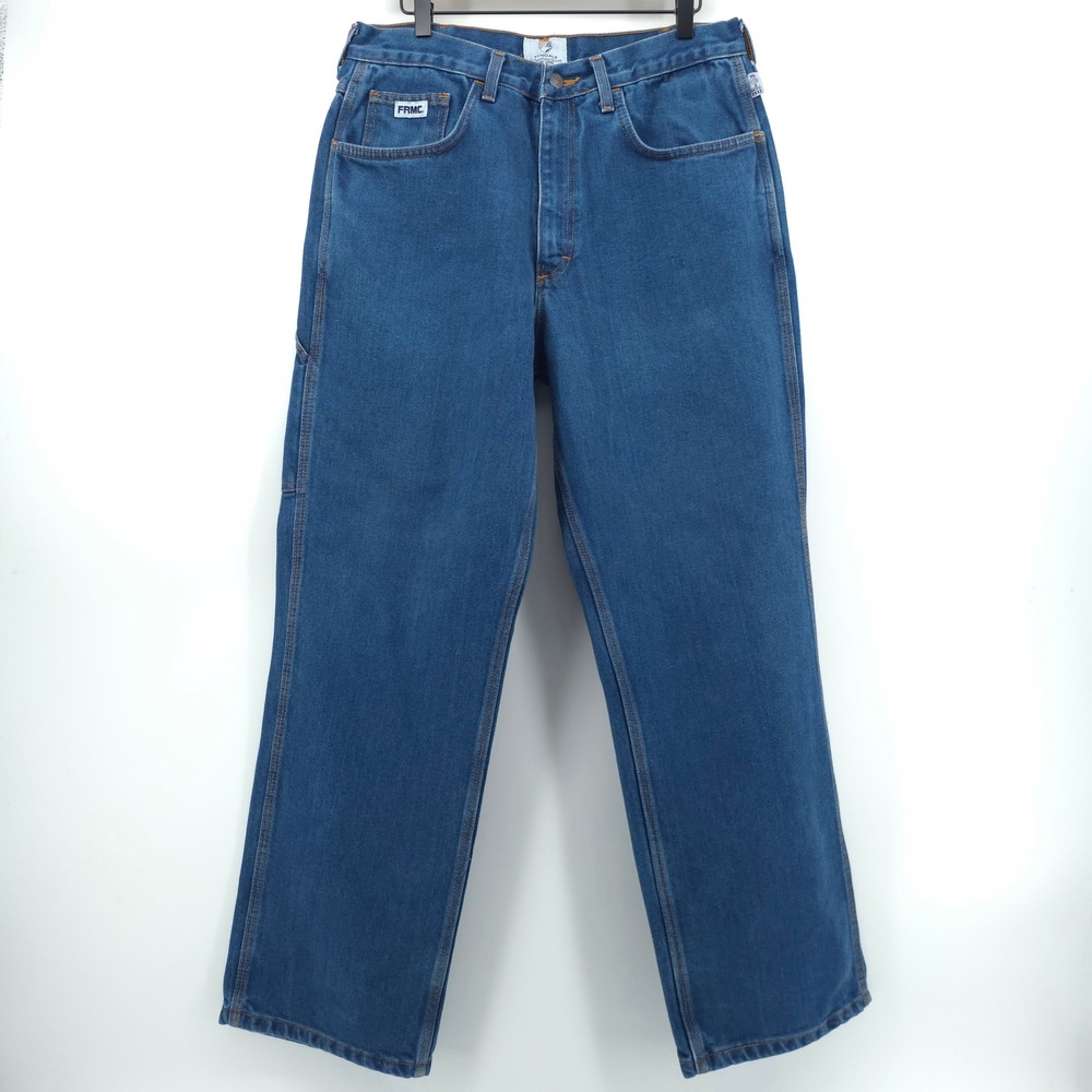 Tyndale Mens Carpenter Jeans F290T 34x32 Blue FRMC Flame Resistant Workwear